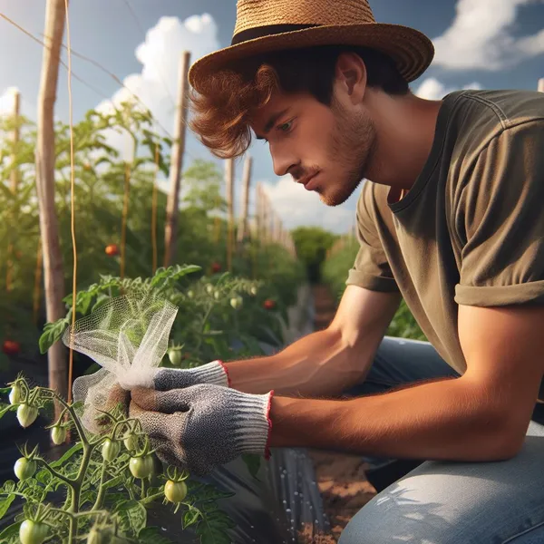 Pollinisation et hybridation des fleurs de tomate