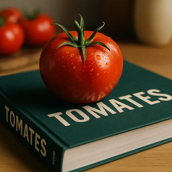 Tomates mises en scène dans un univers culinaire créatif et moderne