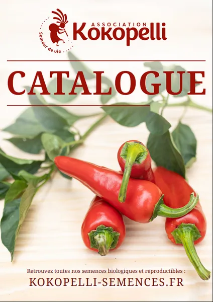 Couverture du catalogue Kokopelli 2024 avec légumes anciens