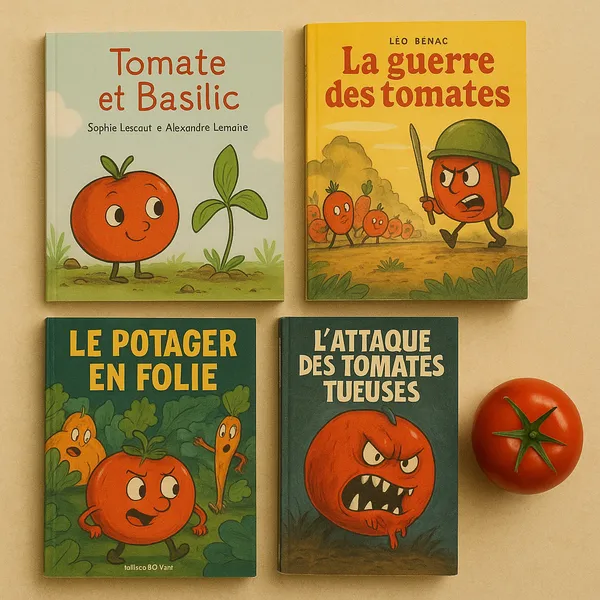 Bandes dessinées et albums illustrés mettant en scène des tomates