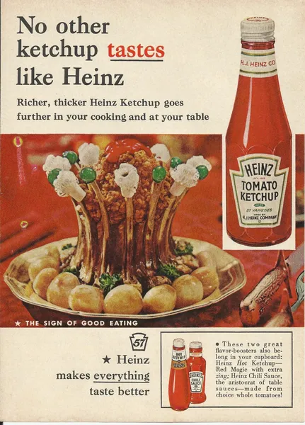 Publicité Heinz Tomato Ketchup de 1960