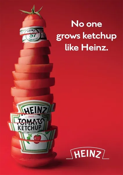 Publicité Heinz - No one grows ketchup like Heinz