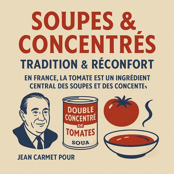 Soupe et concentré de tomate