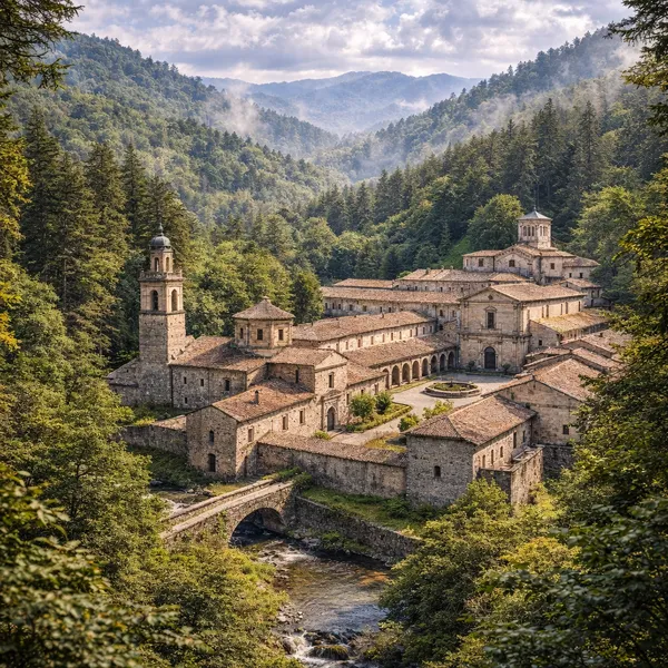 La Chartreuse de Serra San Bruno nichée dans les forêts des Serre calabraises