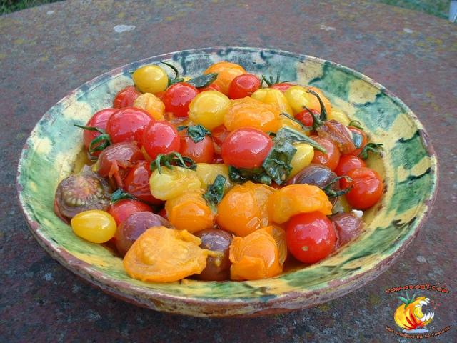 Tomates cerises cuisinées